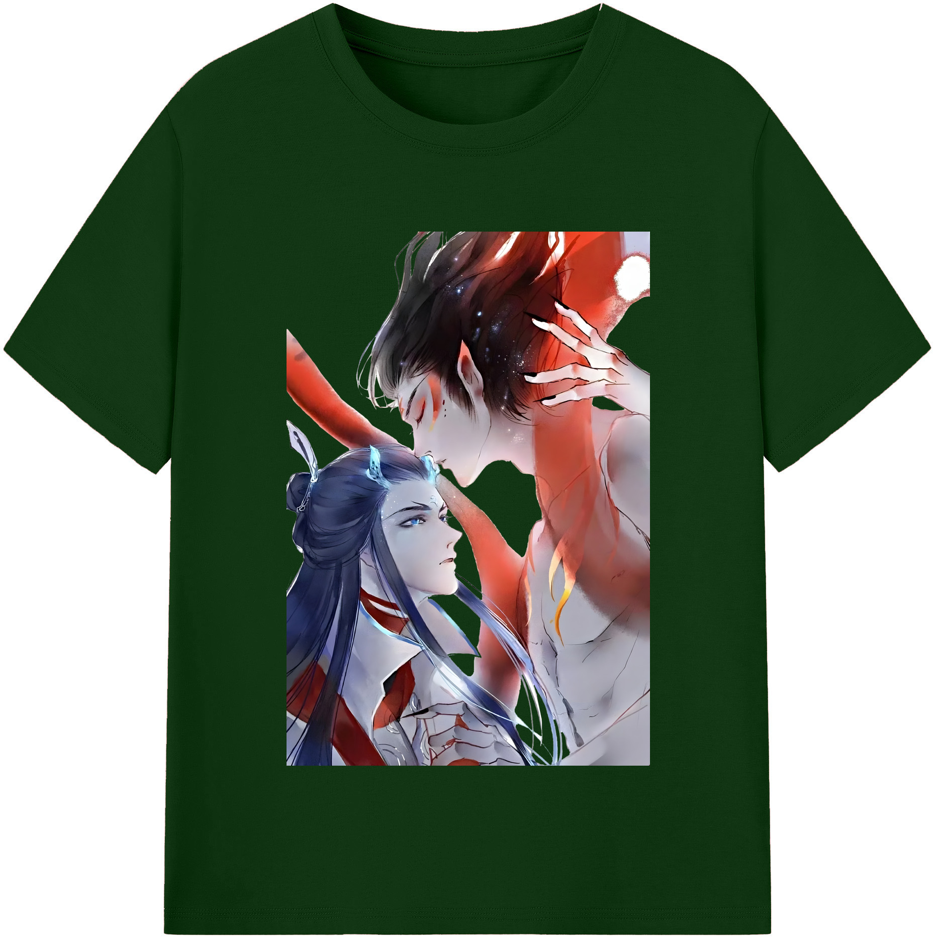 （画像用） Ne Zha 2 ナタ 魔童の大暴れ 綿100％半袖Tシャツ（フロントプリント）